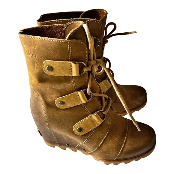 SOREL Joan of Arctic Wedge Mid Boots - Tobacco - Picture 7 of 7